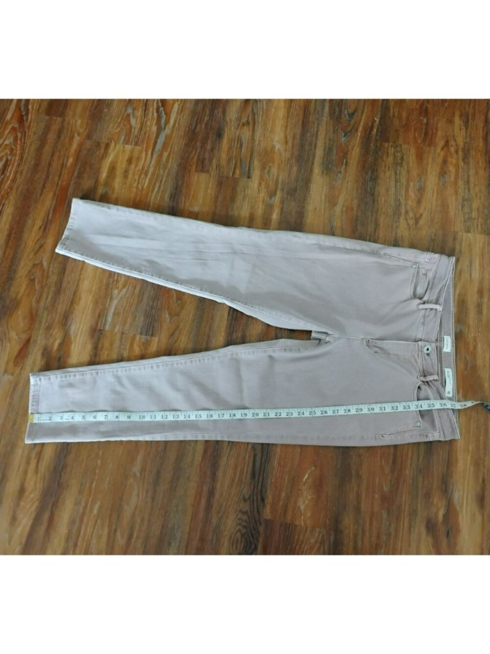 J.Jill Slim Ankle Authentic Fit Denim Pants Size 10 Beige Stretch Jeans - Picture 5 of 6